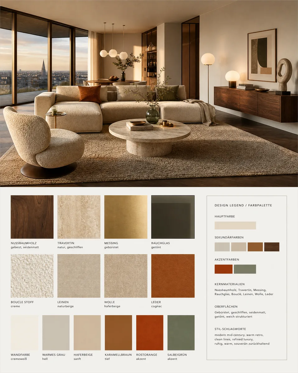 Interieur-Szene, generiert mit OKTA Studio